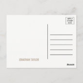 Tレックス恐竜パーティー子供の誕生日ありがとう ポストカード (裏面)