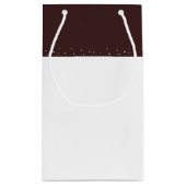 Tレックス恐竜パーティー子供用誕生日 スモールペーパーバッグ (裏面)