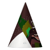 Tレックス恐竜パーティー子供用誕生日 パーティーハット (左)