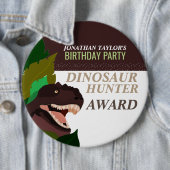 Tレックス恐竜パーティー子供用誕生日 缶バッジ (インサイチュ)