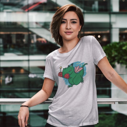 Tレックス恐竜ボクサー妖精 Tシャツ