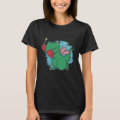 Tレックス恐竜ボクサー妖精 Tシャツ (正面)