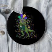 Tレックス恐竜マルディグラスボーイガールキッズ幼児 缶バッジ (インサイチュ)