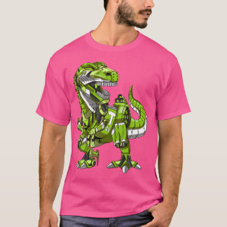 Tレックス恐竜ロボット未来的SFボ Tシャツ