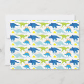 Tレックス恐竜子供の誕生日パーティの招待状5x7 招待状 (裏面)