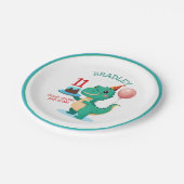 Tレックス恐竜第11回バースデーパーティー ペーパープレート (アングル)