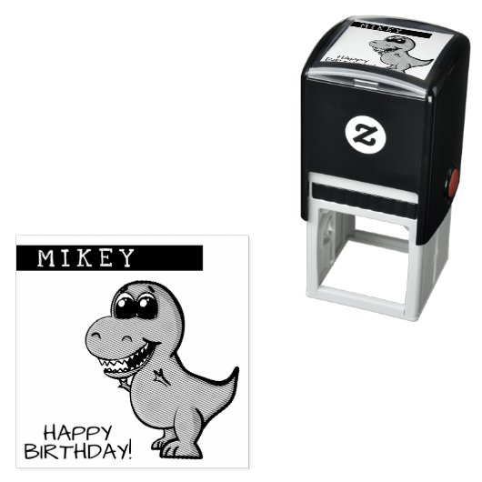 Tレックス恐竜誕生会 セルフインキングスタンプ (インサイチュ)