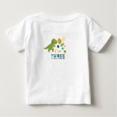Tレックス恐竜誕生会 ベビーTシャツ (裏面)