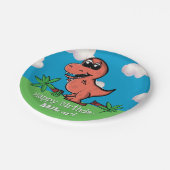Tレックス恐竜誕生会 ペーパープレート (アングル)
