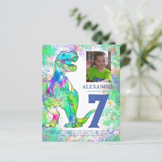 Tレックス恐竜7th誕生日パーティー予算 (スタンド正面)