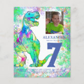 Tレックス恐竜7th誕生日パーティー予算 (正面)