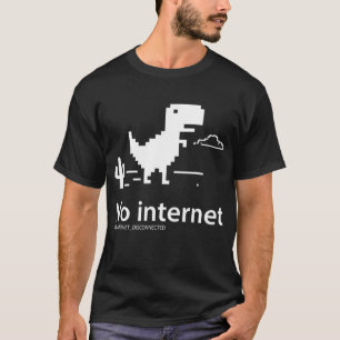 Tレックス恐竜 インターネットつながりTシャツなし Tシャツ