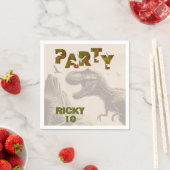 Tレックス恐竜 スタンダードカクテルナプキン (インサイチュ)