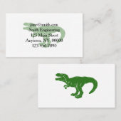 Tレックス恐竜-背景色の選択 名刺 (正面/裏面)
