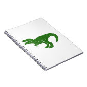 Tレックス恐竜 – 背景色を選択 ノートブック (右側)