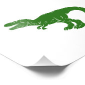 Tレックス恐竜 – 背景色を選択 フォトプリント            (角)