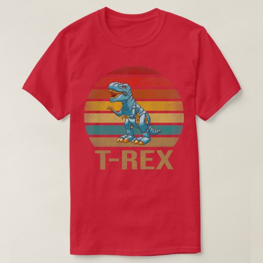 Tレックス恐竜TRexロボットDino RoboRex3 Tシャツ (デザイン正面)