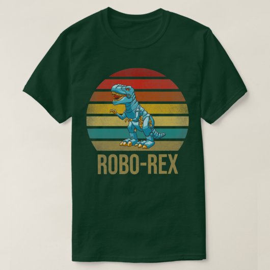 Tレックス恐竜TRexロボットDino RoboRex Tシャツ (デザイン正面)