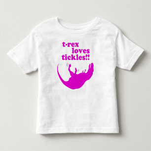 Tレックス愛くすぐり! トドラーTシャツ
