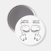 Tレックス愛 マグネット (正面/裏面)