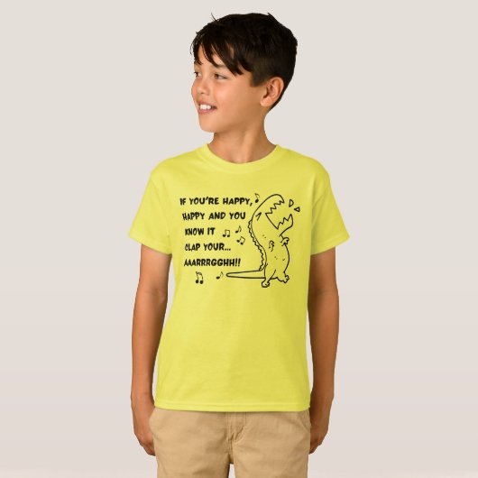 Tレックス拍手 Tシャツ (正面フル)