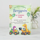 Tレックス掘削機トラクターのバルーン誕生日 (スタンド正面)