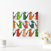 Tレックス時計行 スクエア壁時計 (ホーム)