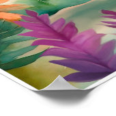 Tレックス水彩子供部屋アート ポスター (角)