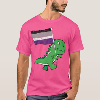 Tレックス無性プライドおもしろい国旗Dino-Saur Lgbtq All Tシャツ