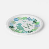 Tレックス緑化誕生日 ペーパープレート (アングル)