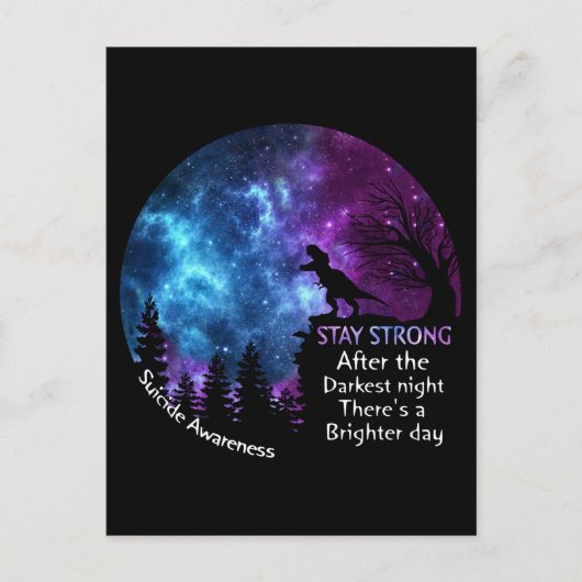 Tレックス自殺認識度ステイ強いTレックス愛好家T ポストカード (正面)