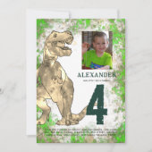 Tレックス誕生会 招待状 (正面)