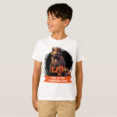 Tレックス誕生日パーソナライズされたゲストオブオナー Tシャツ (正面フル)