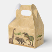 Tレックス誕生日パーティー フェイバーボックス (裏面サイド)