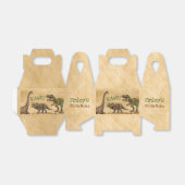 Tレックス誕生日パーティー フェイバーボックス (折り畳みなし)