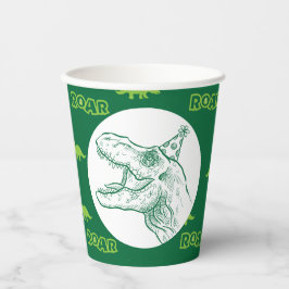 Tレックス誕生日 紙コップ