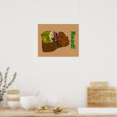 Tレックス読学おもしろい学院 ポスター (キッチン)