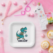 Tレックス選手スポーツ ペーパープレート (パーティー)