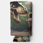 Tレックス顔の恐怖 スリム缶クーラー (正面)