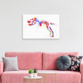 Tレックス骨格 キャンバスプリント (インサイチュ (リビング))