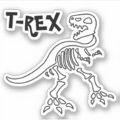 Tレックス骨格 シール (正面)