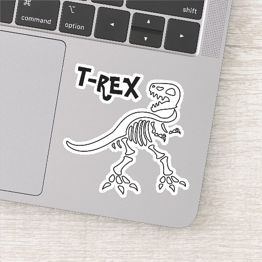 Tレックス骨格 シール (詳細)