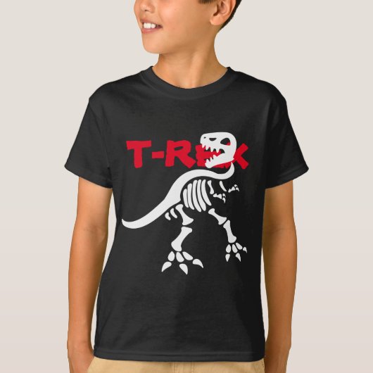 Tレックス骨格 Tシャツ (正面)