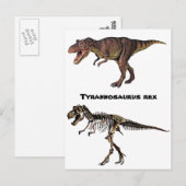 Tレックス骨葉書 ポストカード (正面/裏面)