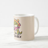 Tレックス:おもしろい可愛い恐竜のお茶 コーヒーマグカップ (正面右)