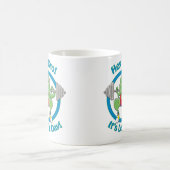 Tレックス。 ちょっとBro! それは足日です! コーヒーマグカップ (中央)