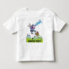 Tレックス イースター バスケット 恐竜 トドラー ギフト に トドラーTシャツ