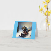 Tレックス カード (黄色い花)