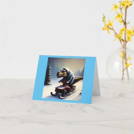 Tレックス カード (黄色い花)