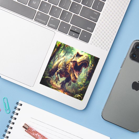 Tレックス シール (ノートパソコンとiPhone)